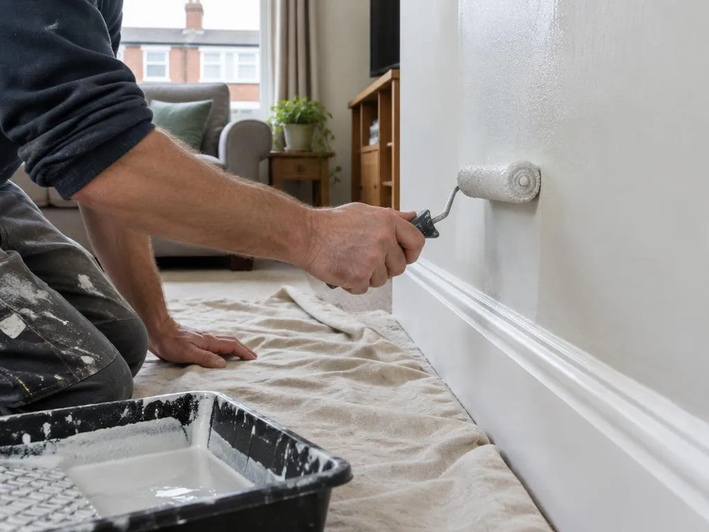 Painting and decorating in progress